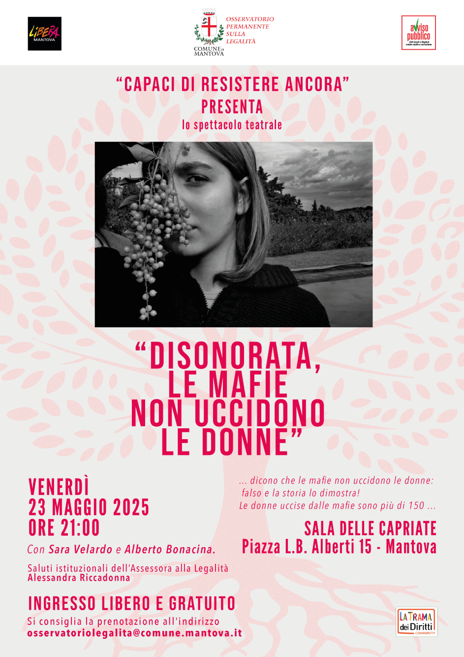 Locandina Disonorata 23.05.2025 serale min