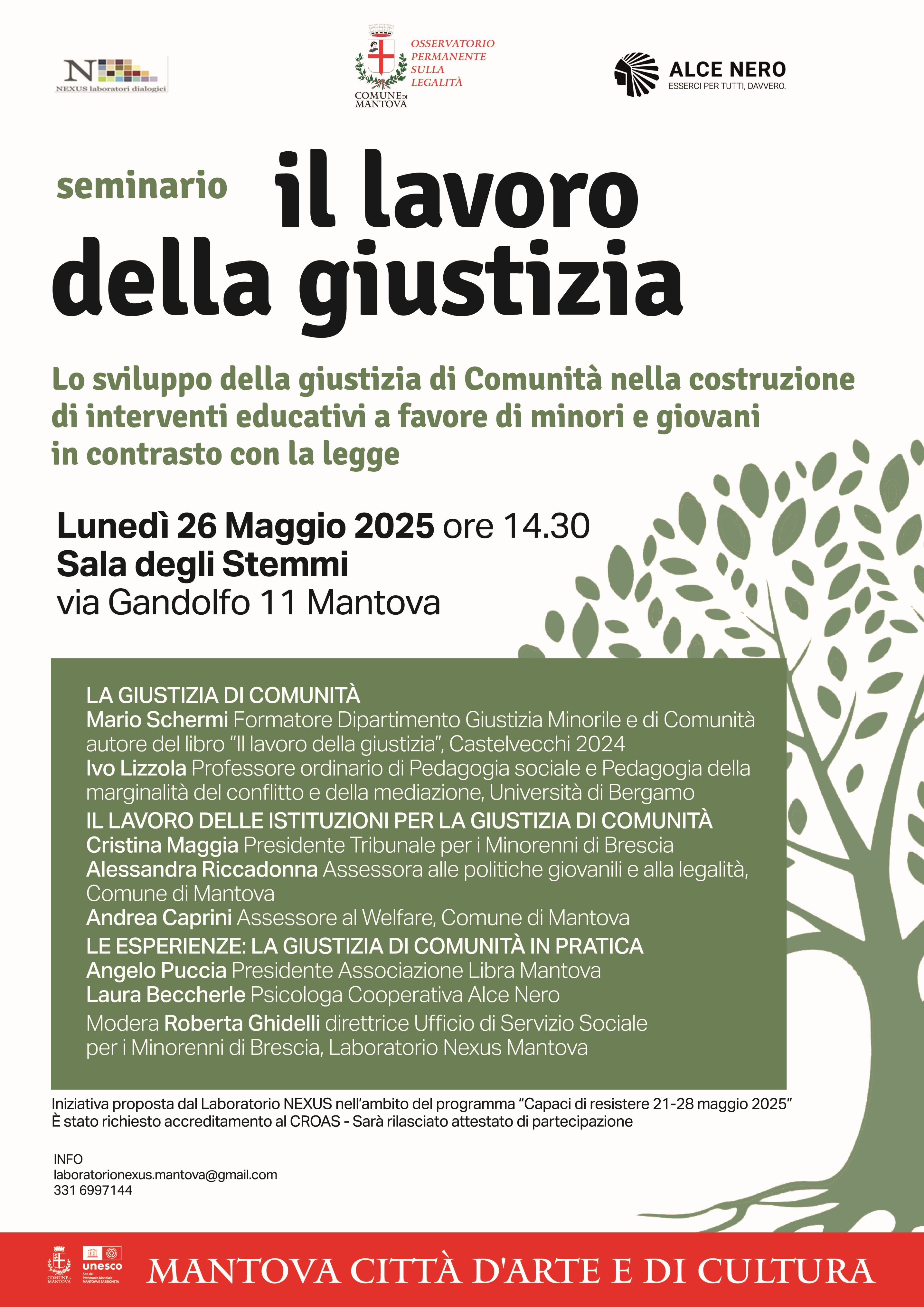 Locandina Seminario Lavoro della Giustizia 26.05.2025 min