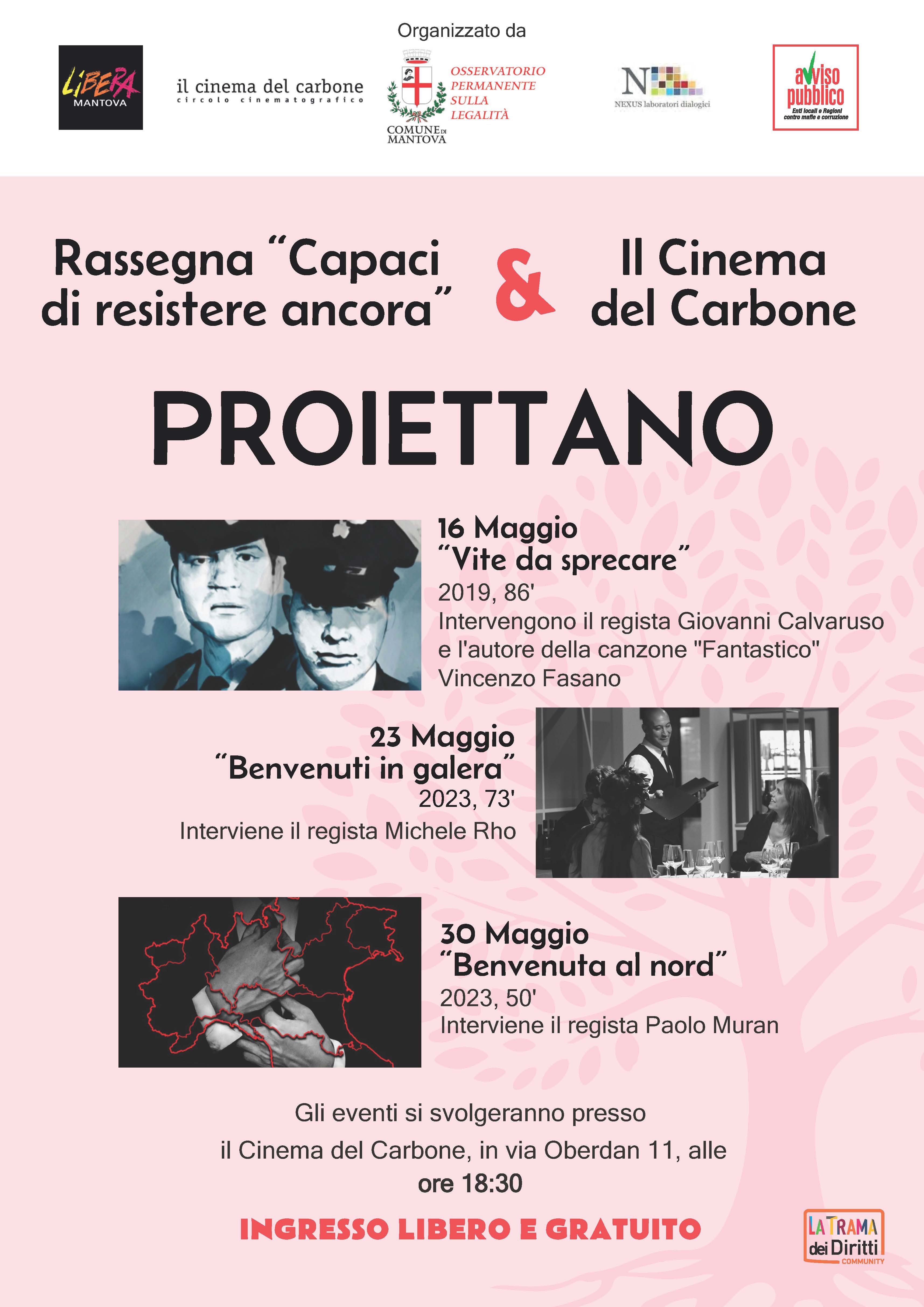Locandina Rassegna Cinematografica Carbone2024
