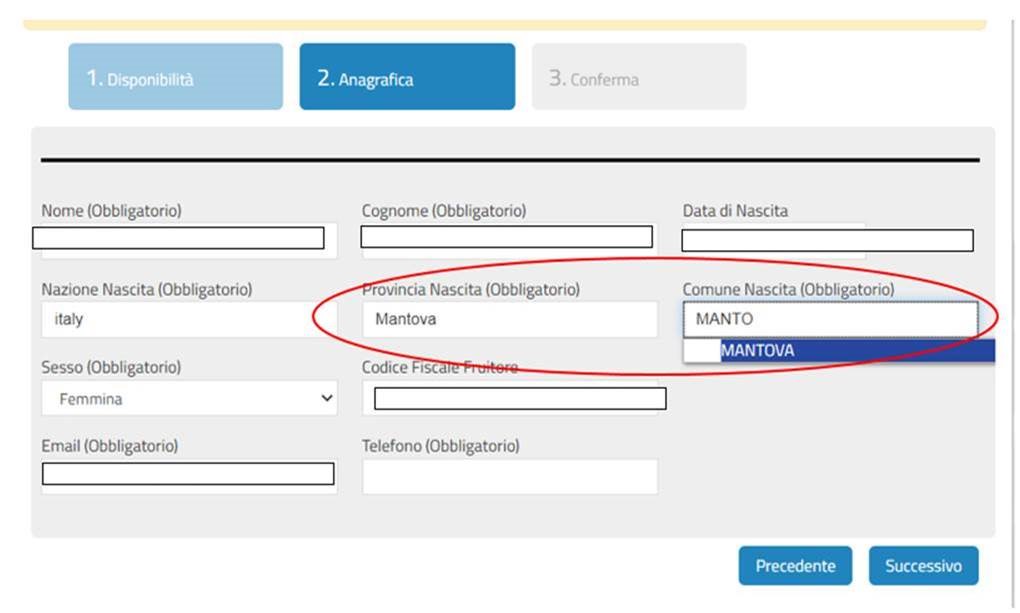 errore codice catasto assente